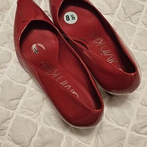 Calvin Klein Women's Vibrant Red Heels